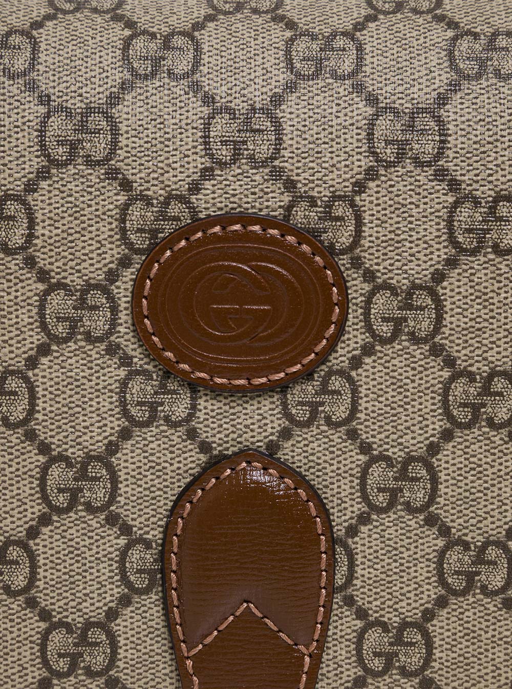 Gucci Men Gucci Man's Gg Supreme Fabric Crossbody Bag