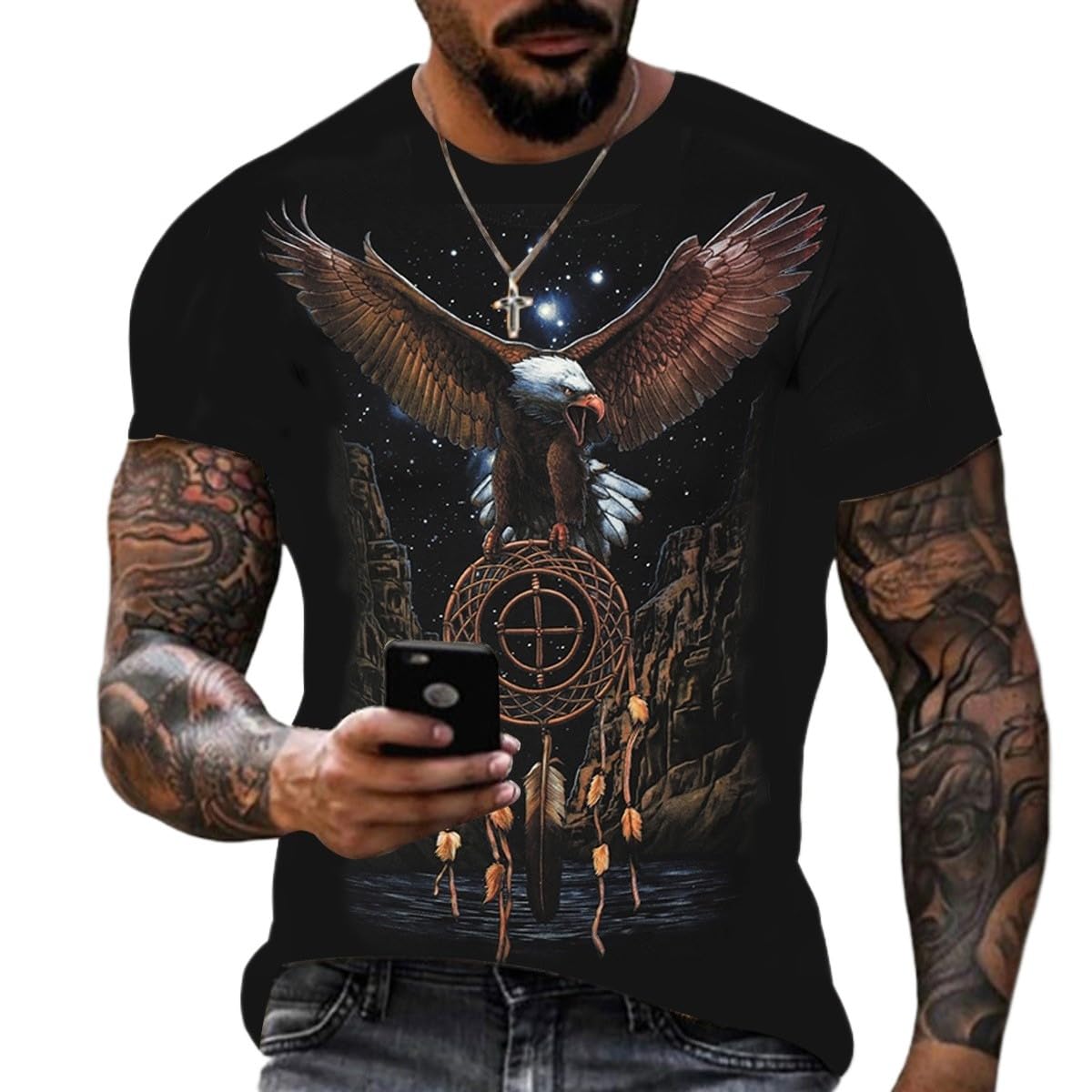 2025 Men's 3D Printed Short-Sleeved T-Shirt