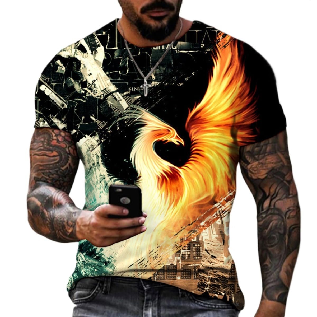 2025 Men's 3D Printed Short-Sleeved T-Shirt