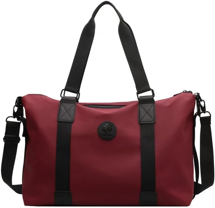 2025 Summer Casual Large - Capacity Travel Bag - Lightweight Fitness Gym Bag with Independent Shoe Compartment, Multifunctional Sports Yoga Luggage Bag (Pink)