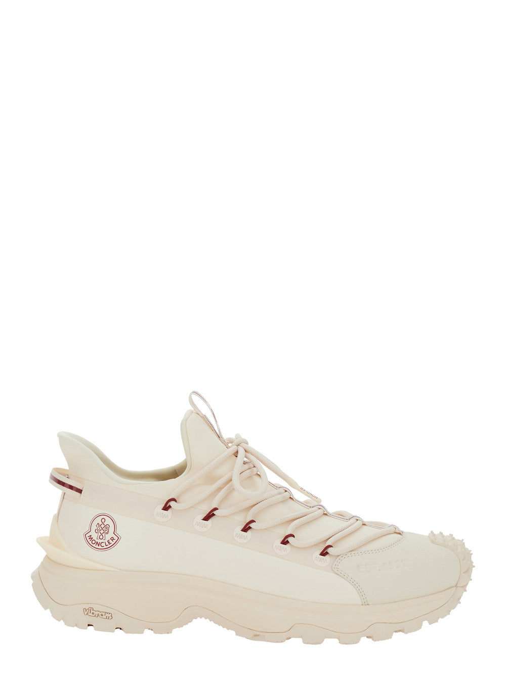 Moncler Men 'Trailgrip Lite2' Beige Low Top Sneakers With Logo In Tech Fabrics Mix Man