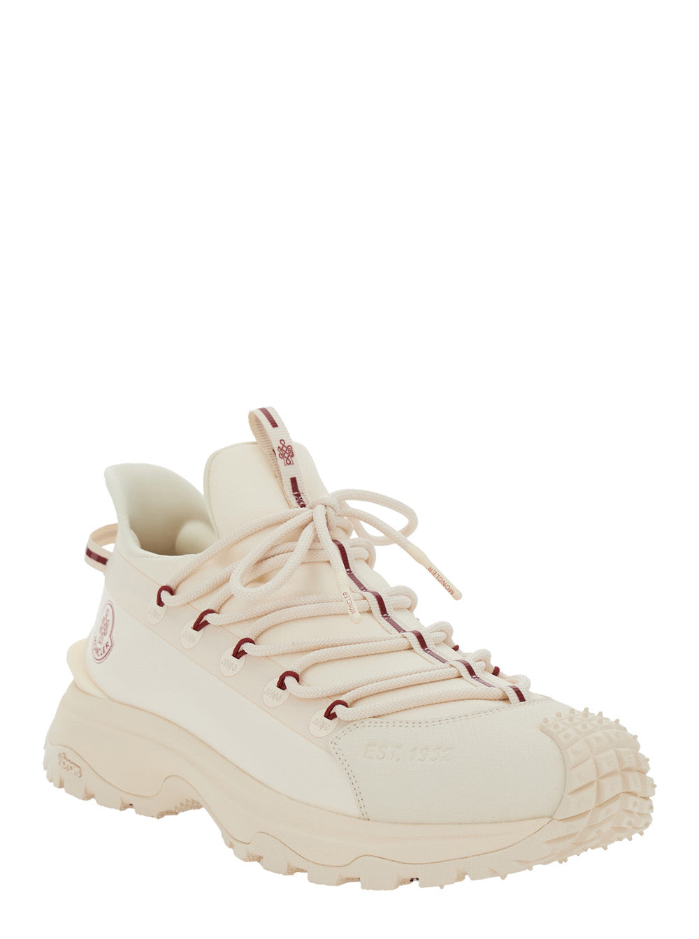 Moncler Men 'Trailgrip Lite2' Beige Low Top Sneakers With Logo In Tech Fabrics Mix Man
