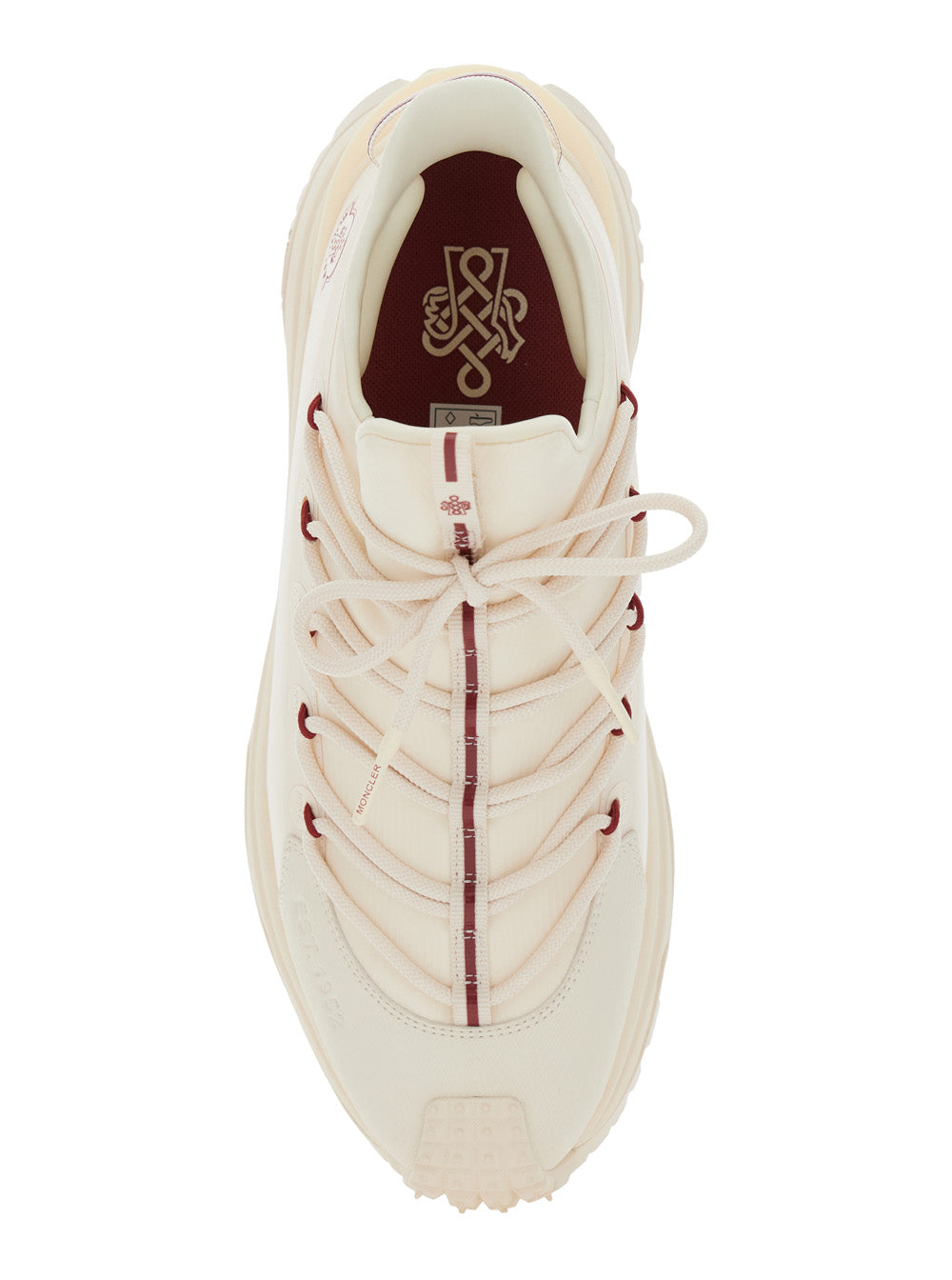 Moncler Men 'Trailgrip Lite2' Beige Low Top Sneakers With Logo In Tech Fabrics Mix Man