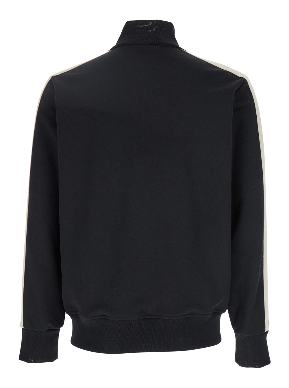 Palm Angels Men 'Classic Logo' Black Sweatshirt With Logo Printed On The Front In Tech Fabric Man