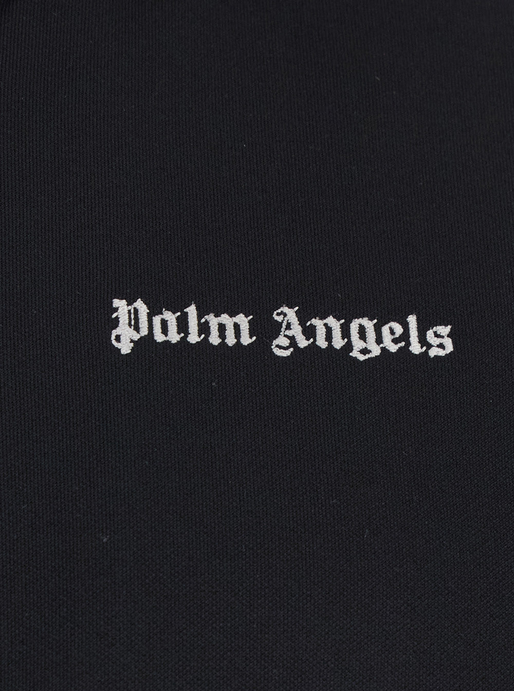 Palm Angels Men 'Classic Logo' Black Sweatshirt With Logo Printed On The Front In Tech Fabric Man