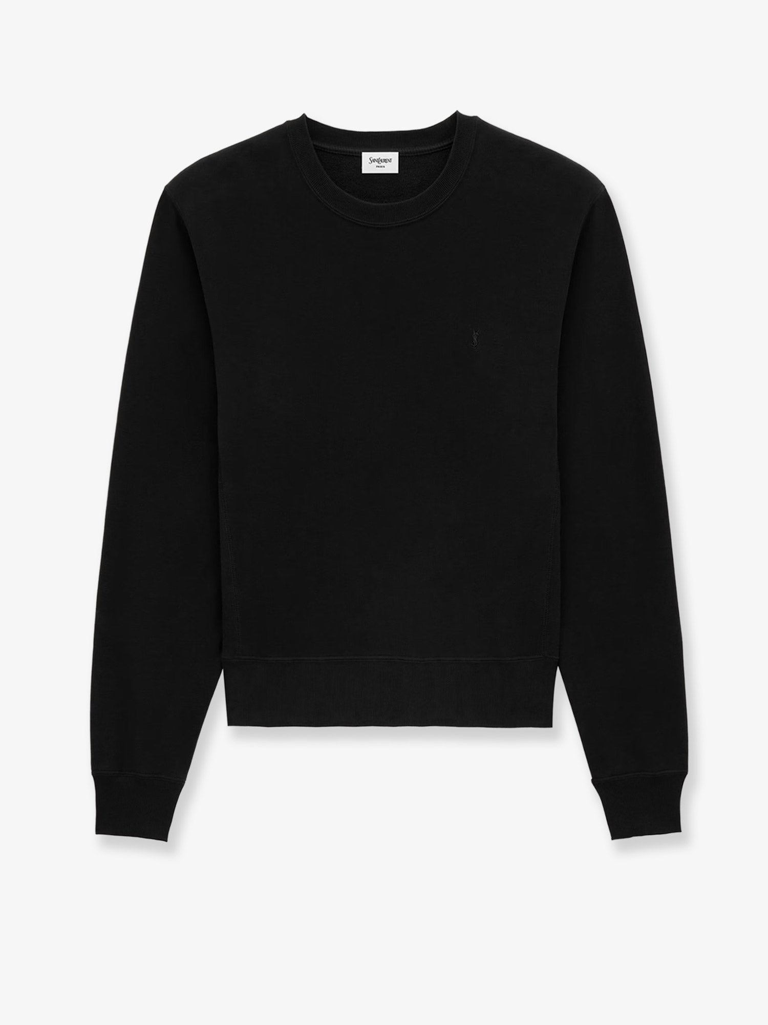 Saint Laurent Men Certified Cotton Sweatshirt With Cassandre Embroidery