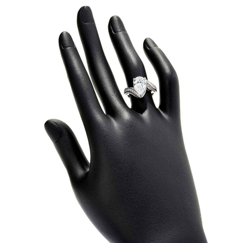 Brilliante 3.75 DEW Simulated Diamond Bypass Style Ring by Steals