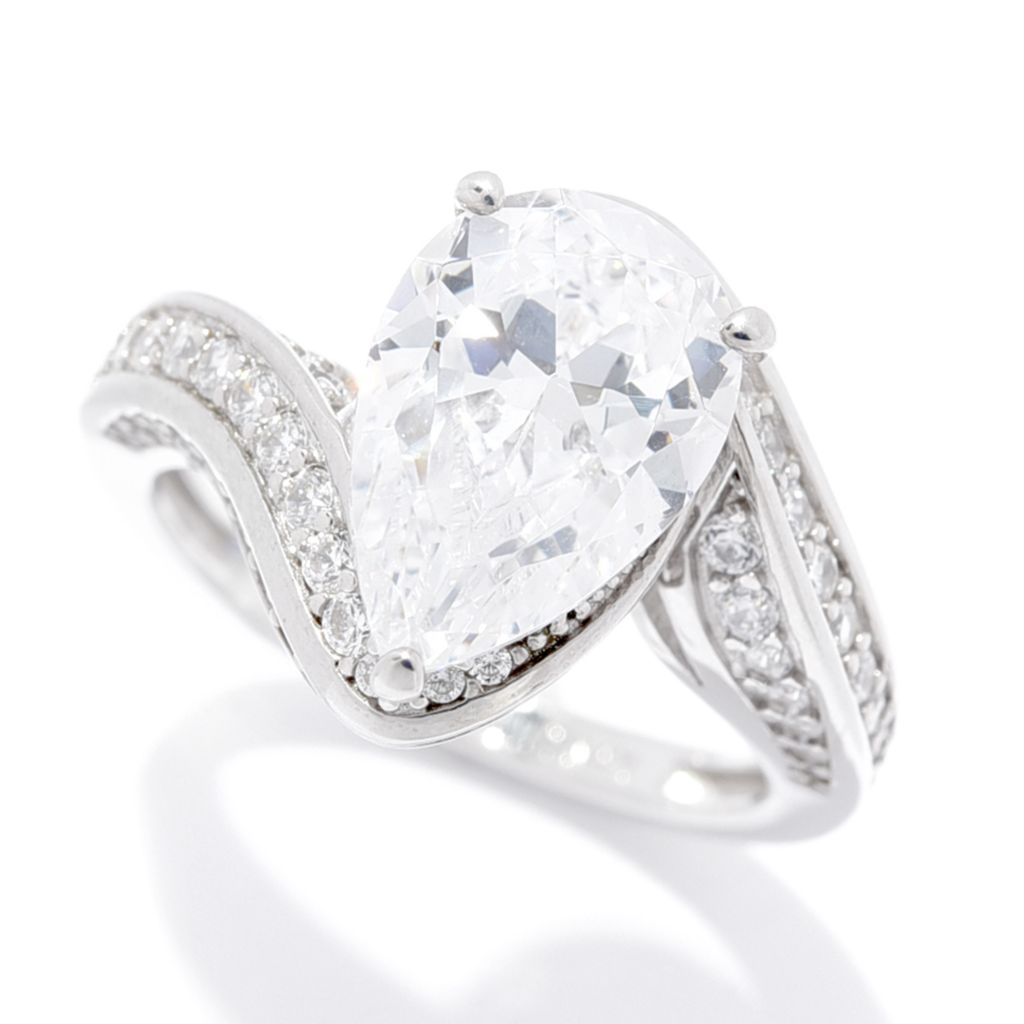 Brilliante 3.75 DEW Simulated Diamond Bypass Style Ring by Steals