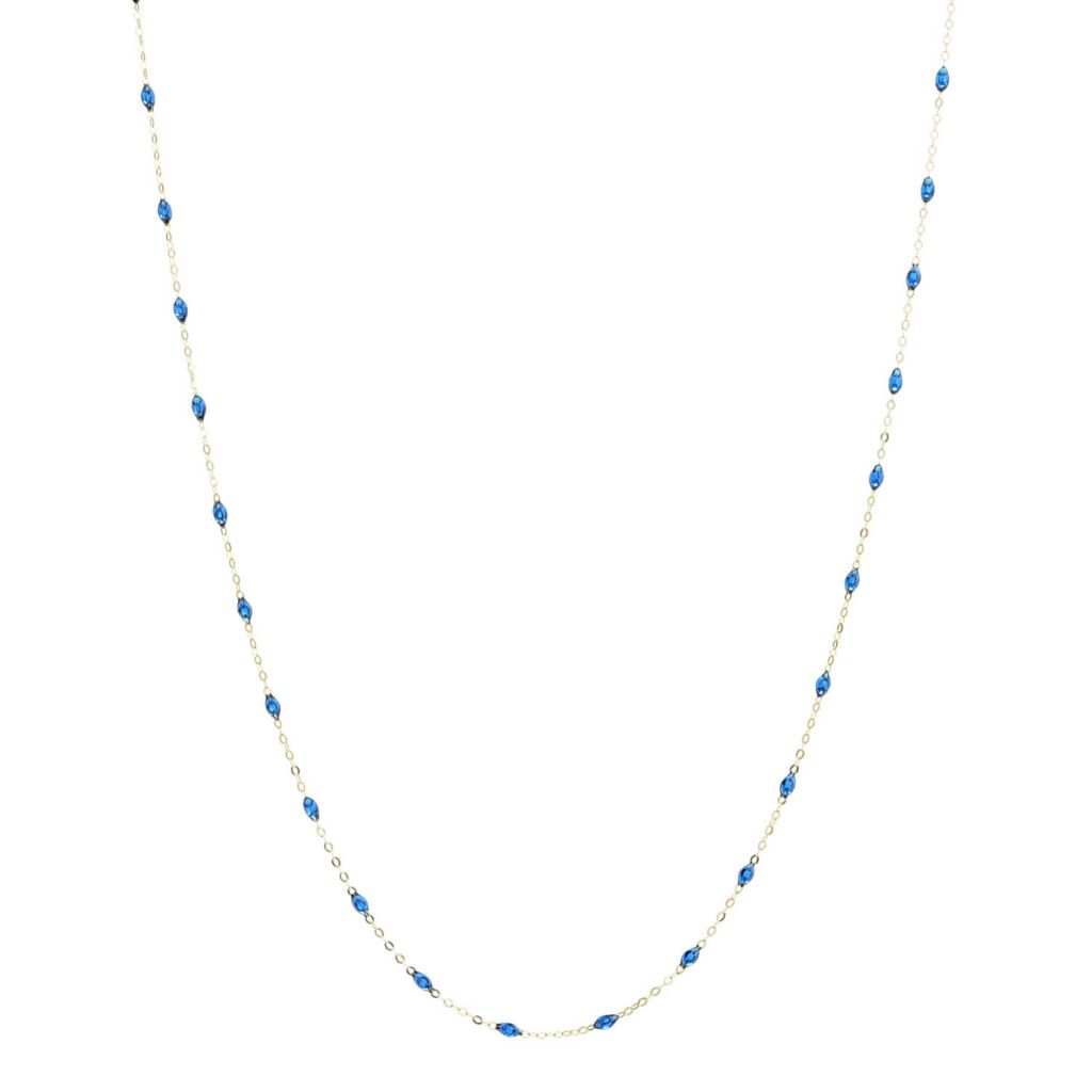 Stefano Oro 14K Gold Enamel Bead Station Choice of Length Necklace by Steals