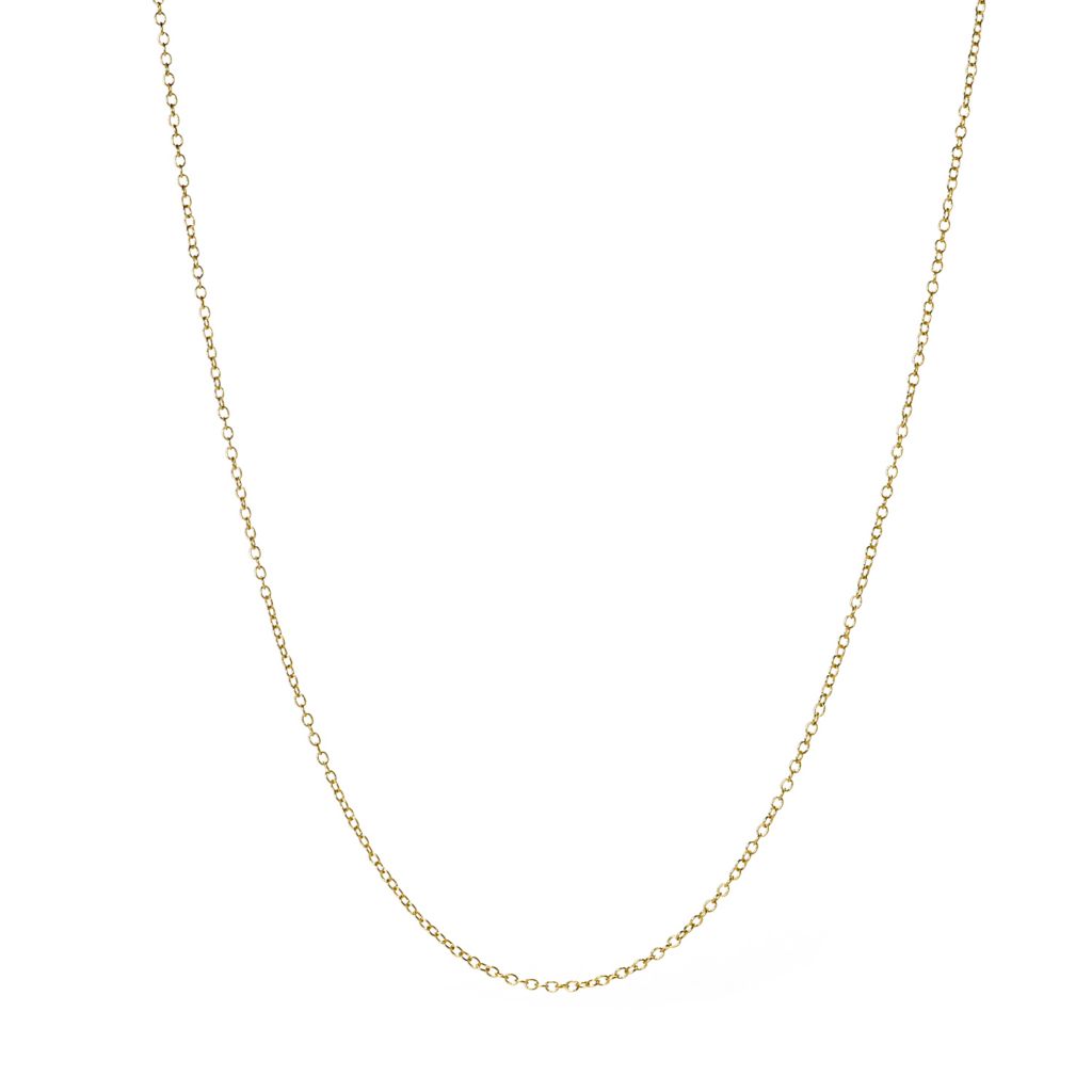 MAYAMAR 24K Gold Plated Choice of Length Oval Rolo Link Chain Necklace by Steals