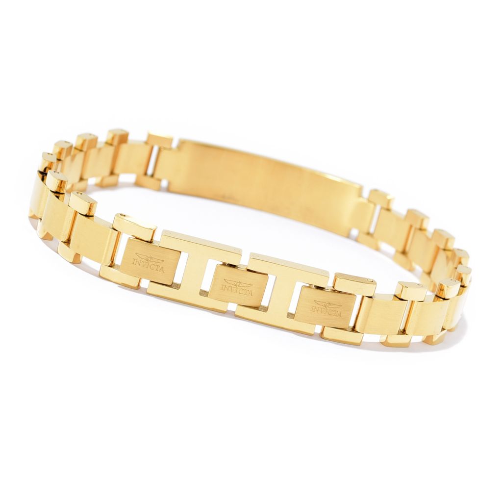 Invicta Men's 8.5" Forged Carbon Choice of Color ID Bracelet by Steals