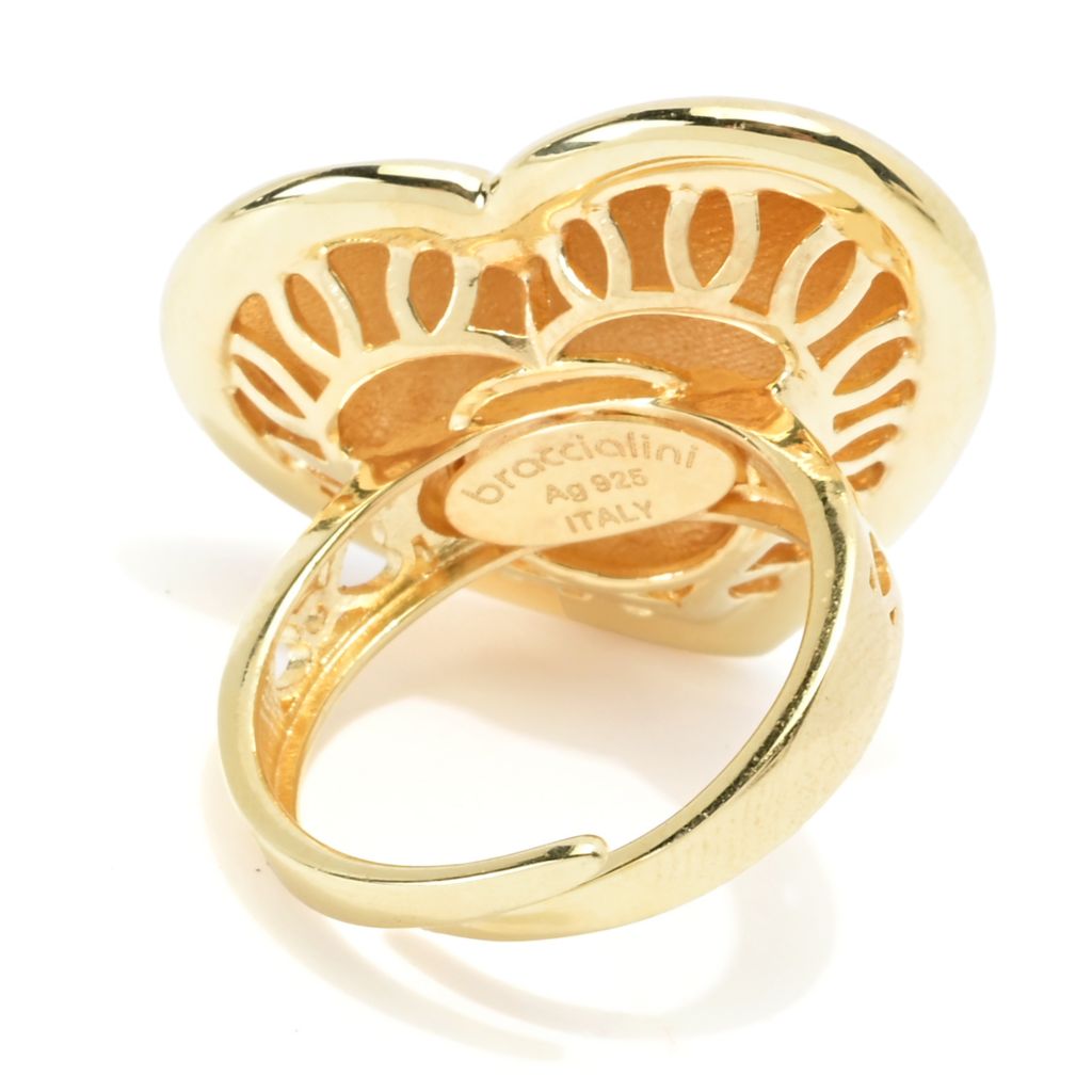 Graziella 23K Gold Plated Polished Heart Thin Band Ring by Steals