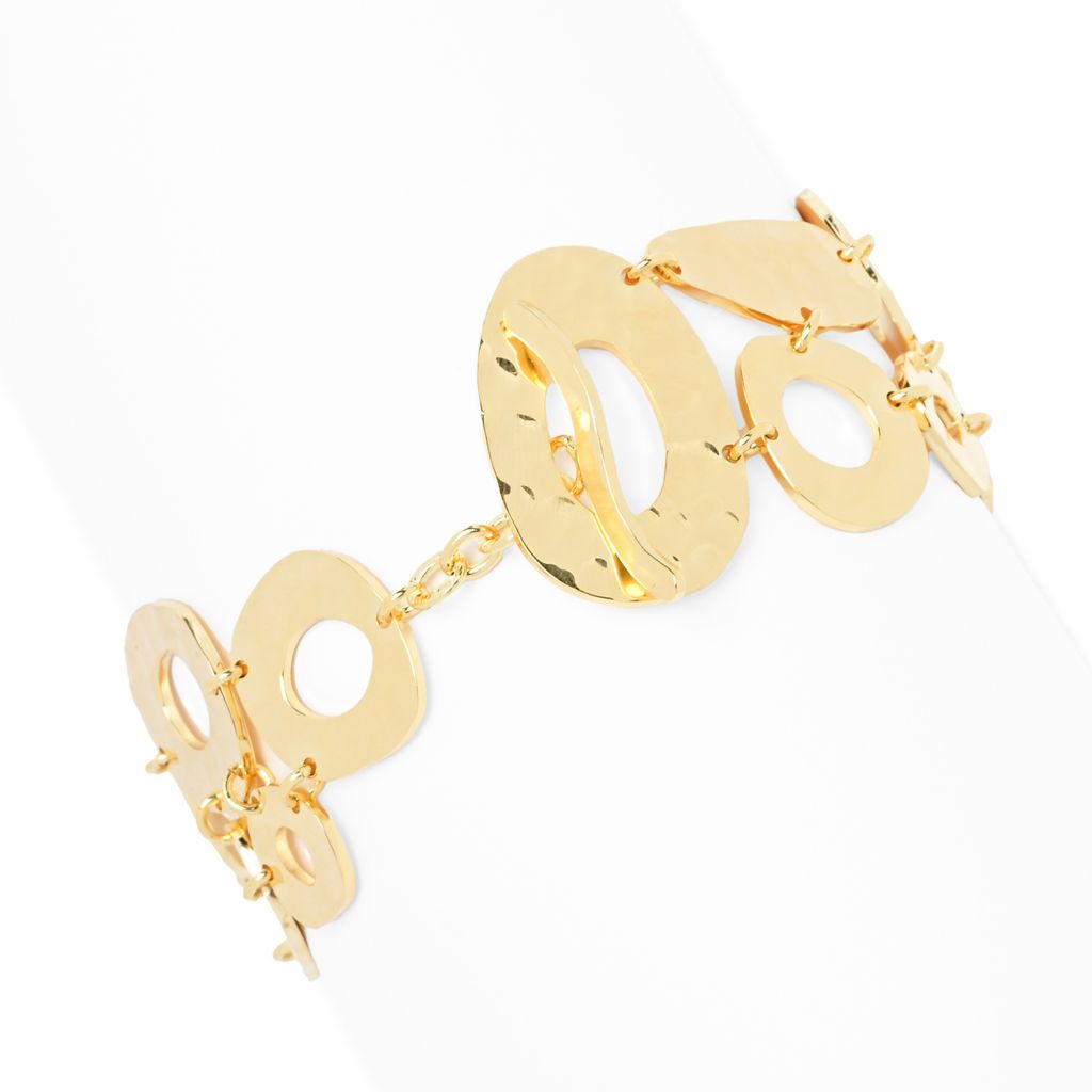 Toscana Italiana Acqua Bagnata Organic Shape Double Row Toggle Bracelet by Steals