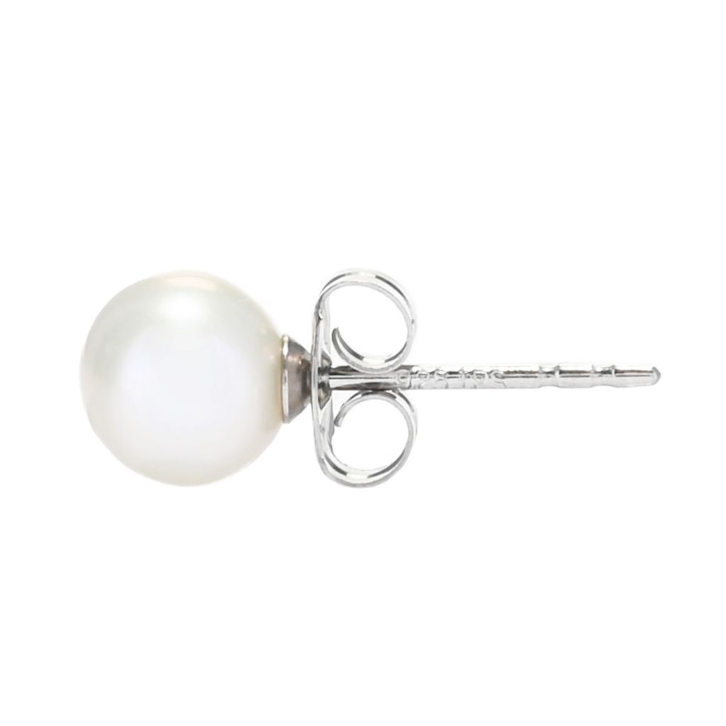 IP Stud Earrings Choice of Size Freshwater Cultured Pearl by Steals