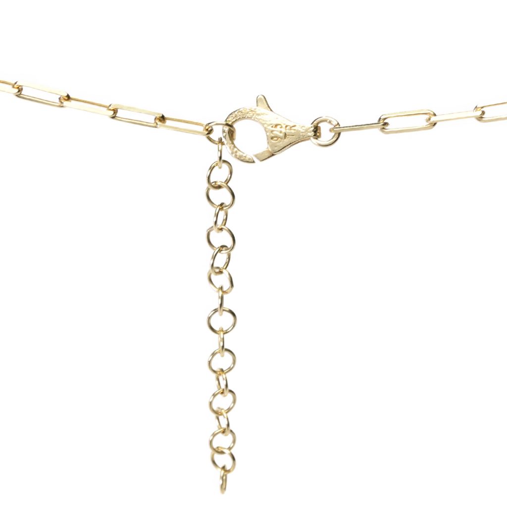 Passport to Turkey Gold Plated Textured Padlock Pendant w/ Paperclip Chain by Steals