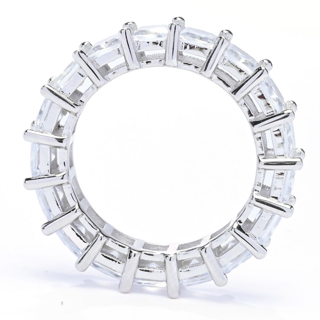 Sorrento Italian Silver 8.00 DEW Simulated Diamond Eternity Band Ring by Steals
