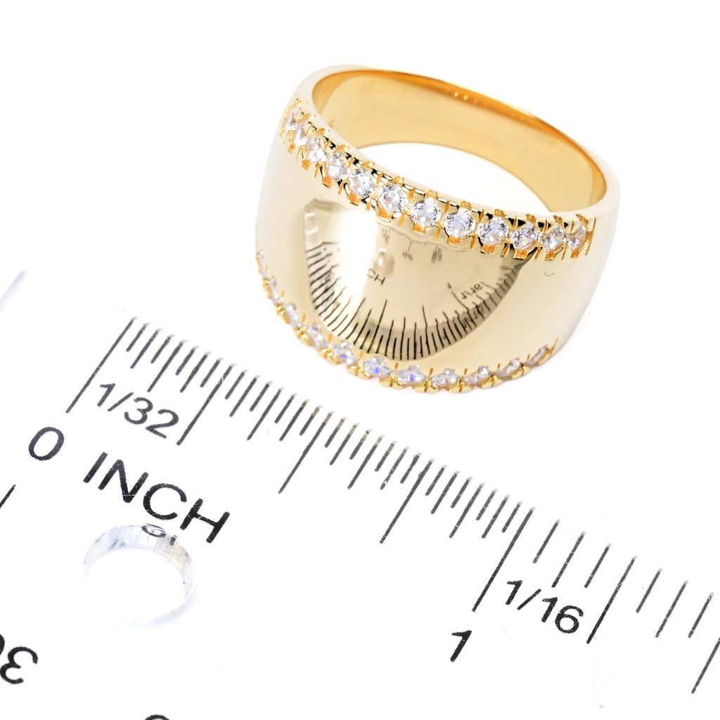 Sorrento Italian Silver 0.64 DEW Simulated Diamond Tapered Band Ring by Steals