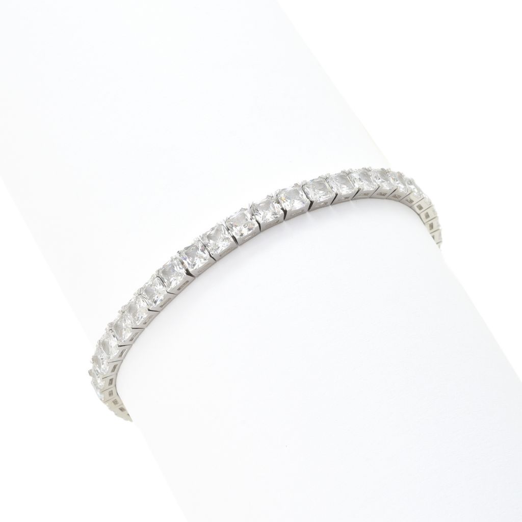 Sorrento Italian Silver 16.80 DEW Simulated Diamond Tennis Bracelet by Steals