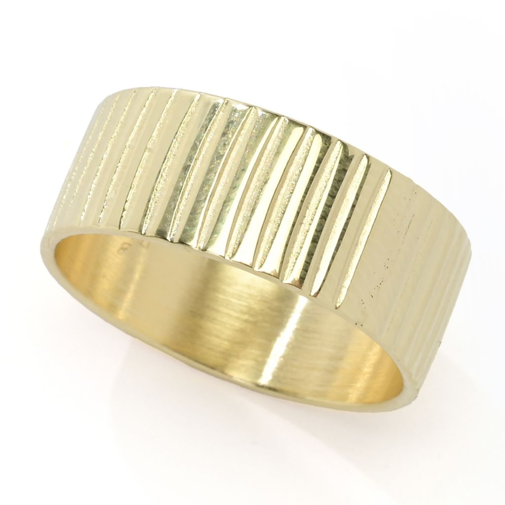 Toscana Italiana 18K Gold Plated Choice of Finish Band Ring by Steals