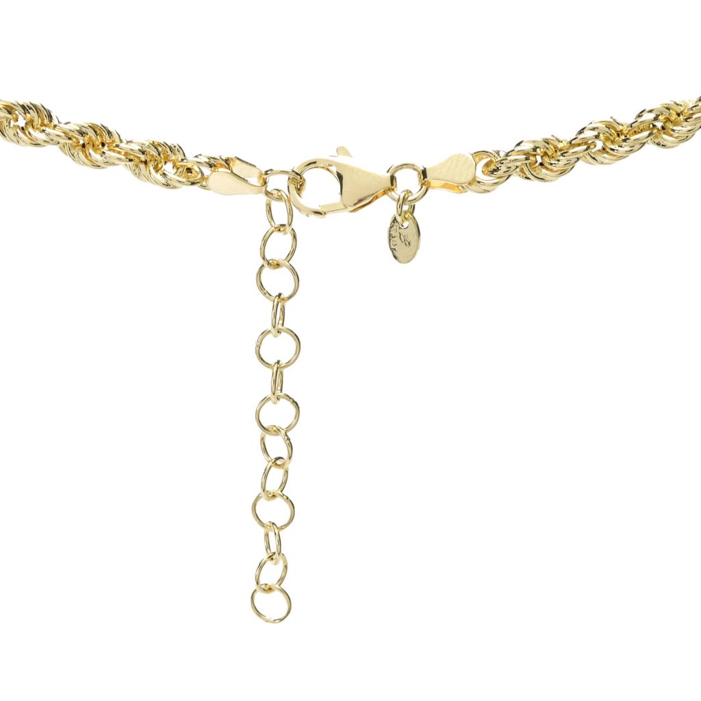 Toscana Italiana Two-tone, Platinum or 18K Gold Plated Status Rope Necklace by Steals