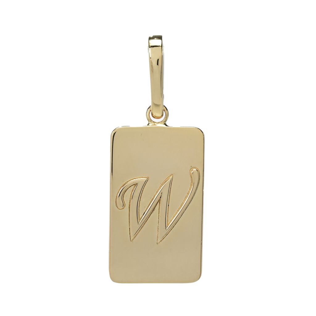 Toscana Italiana 18K Gold Plated Choice of Initial Enhancer Pendant by Steals