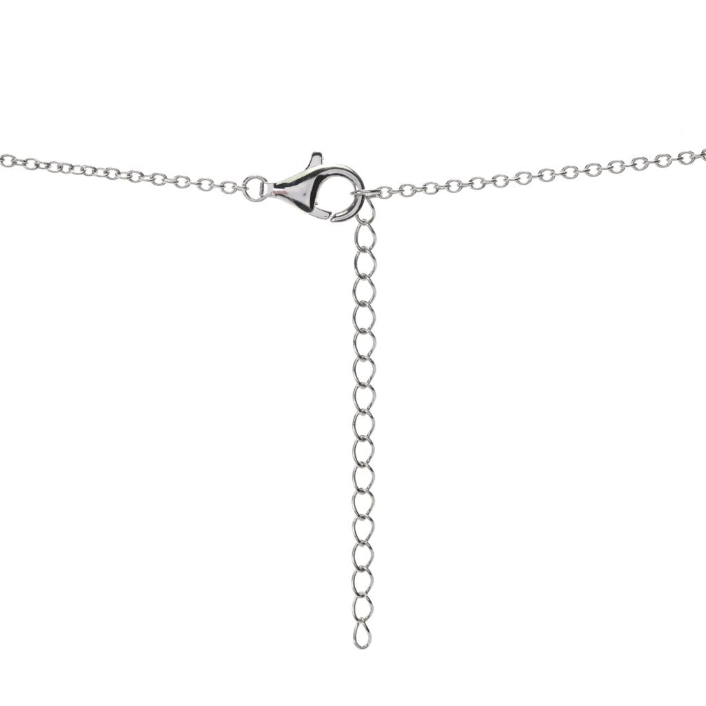 Elemental Gems Platinum Plated Choice of 15x8.5mm Turquoise Inlay & Gem Bar Necklace by Steals