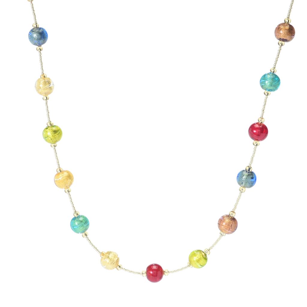 Il Murano di Francesca Choice of Length Murano Glass Bead Necklace by Steals
