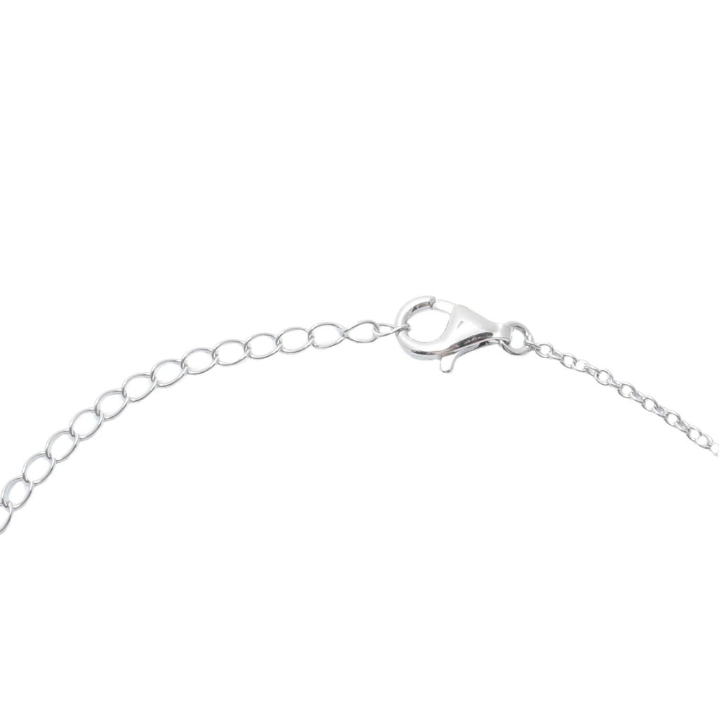 Elemental Gems Platinum Plated Sleeping Beauty Turquoise Station Necklace by Steals