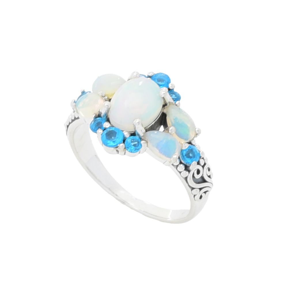 Artisan Silver by Samuel B. Opal & Choice of Gemstone Ring by Steals