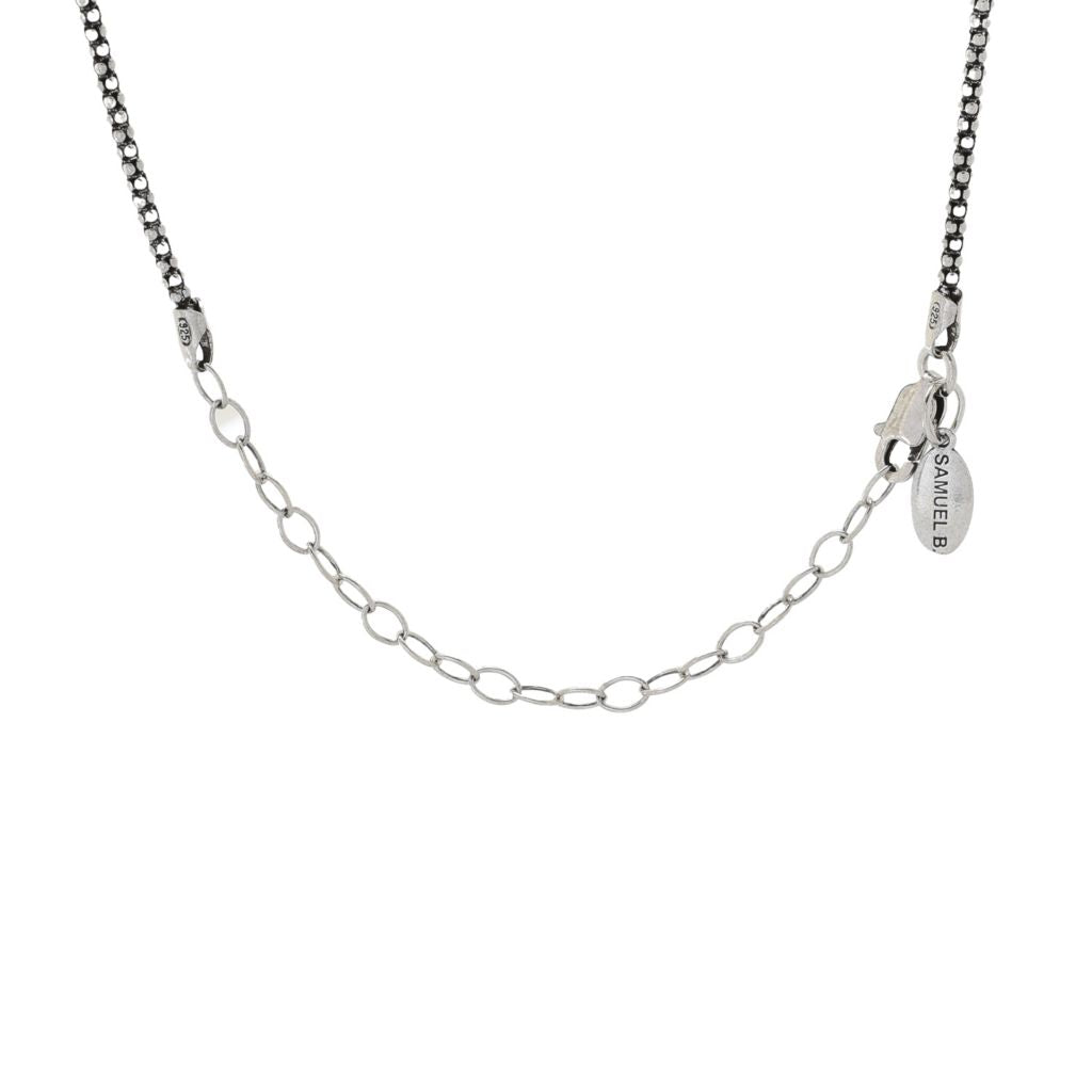 Artisan Silver by Samuel B. 4.29ctw Multi Gem Dog Tag Pendant w/ Chain by Steals