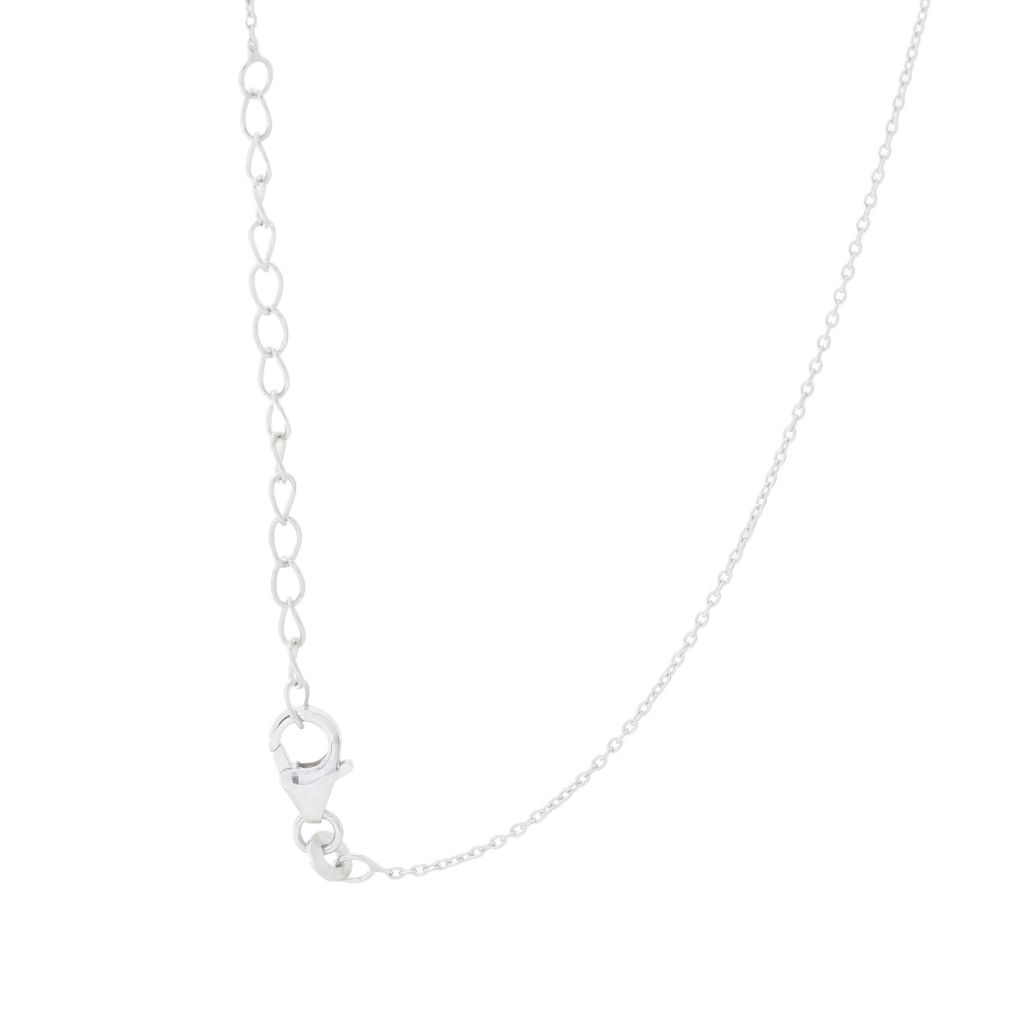 Gem Treasures 1.02ctw Indicolite & Zircon Double Halo Pendant w/ Chain by Steals