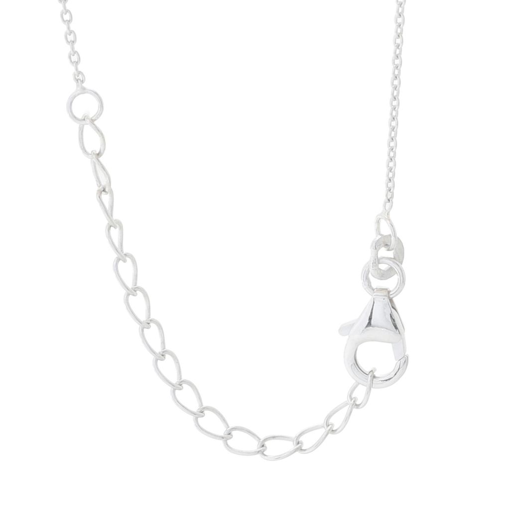 Gem Treasures Sterling Silver 1.70ctw Indicolite Cross Pendant w/ Chain by Steals