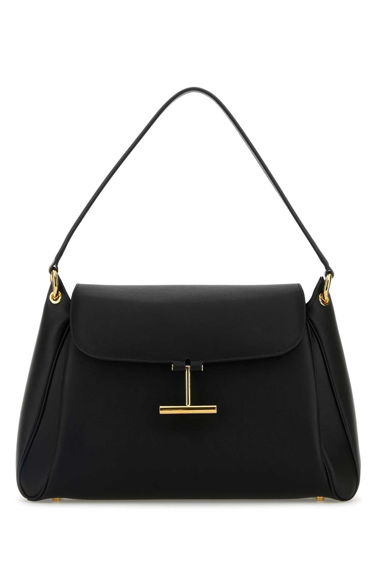 Tom Ford Women Black Leather Medium Tara Shoulder Bag