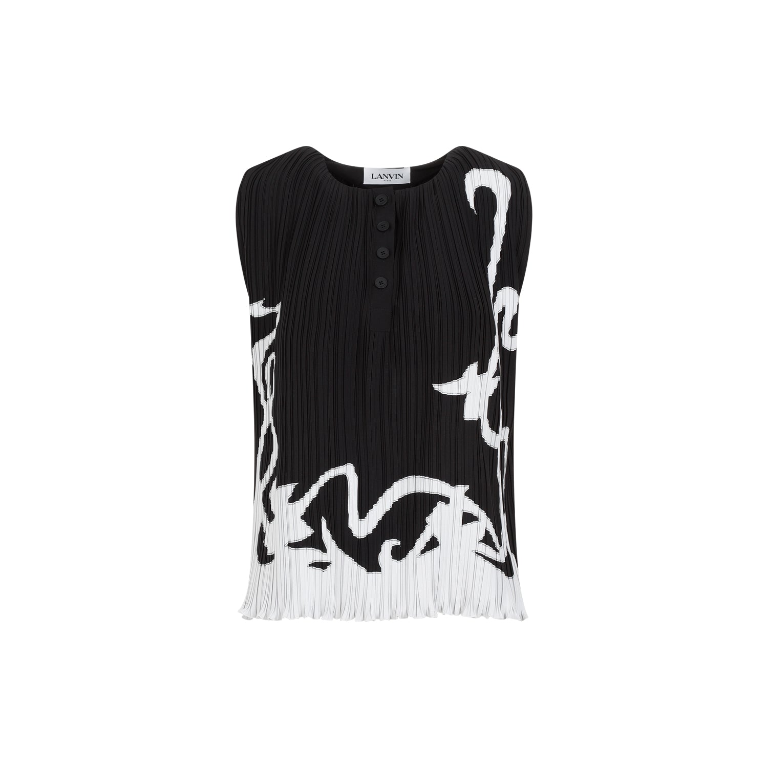 Lanvin Sleeveless Pleated Top Women