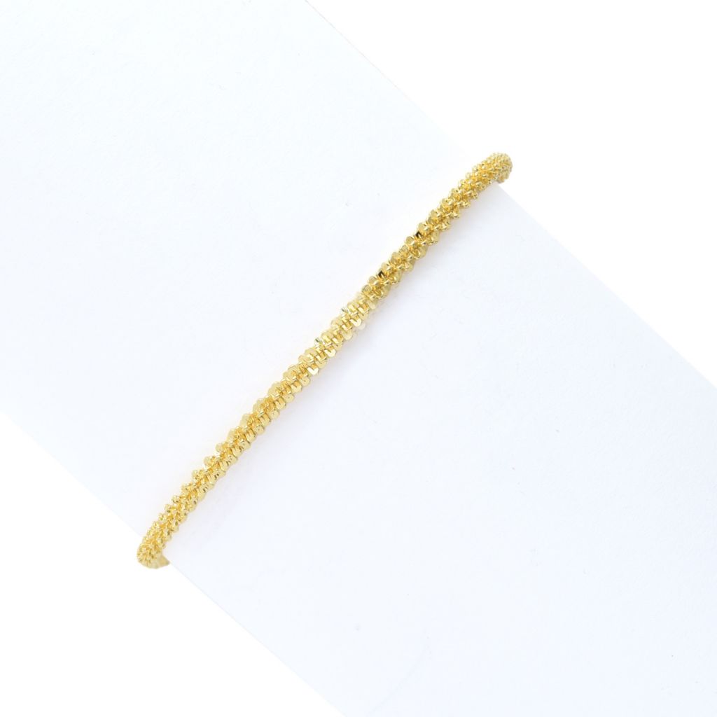 Toscana Italiana 18K Gold Plated Choice of Size Margherita Chain Bracelet by Steals