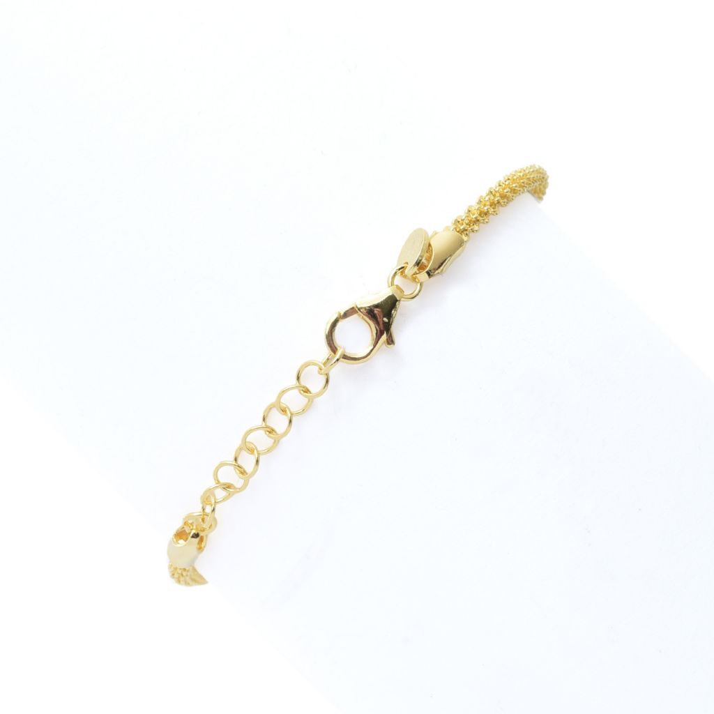 Toscana Italiana 18K Gold Plated Choice of Size Margherita Chain Bracelet by Steals