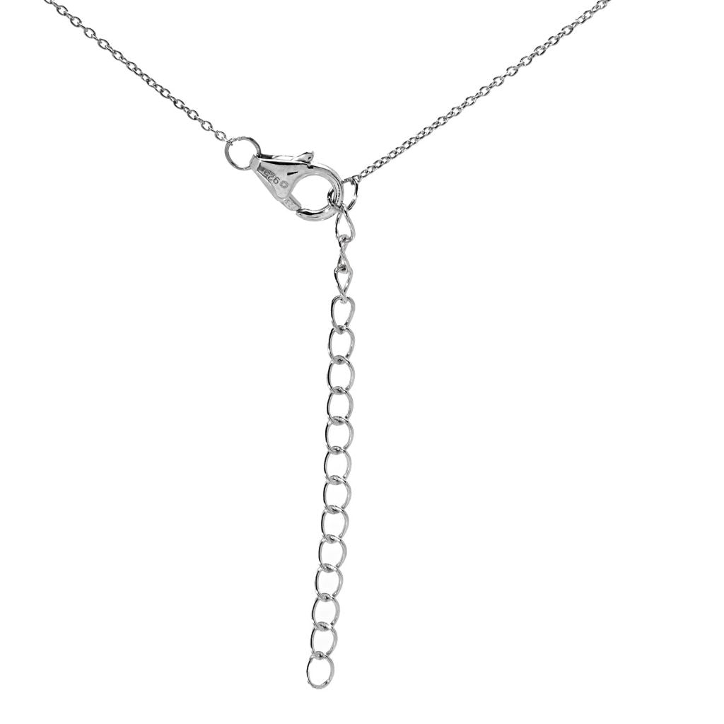 18K Gold Plated 3.64ctw White Topaz, White Zircon & Enamel Art Deco Pendant by Steals