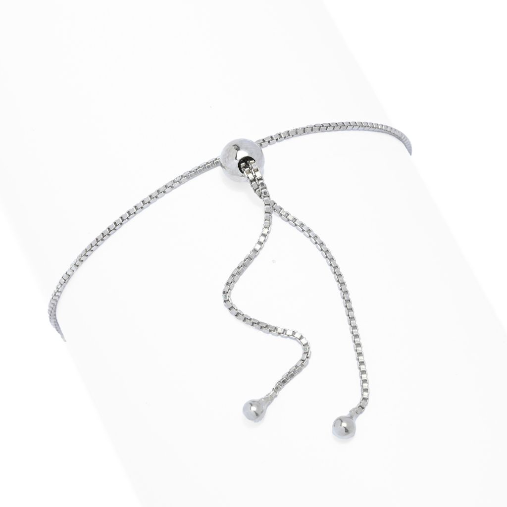 Platinum Plated "Shades of Spring" 5.60ctw Multi Gem Adjustable Bolo Bracelet by Steals