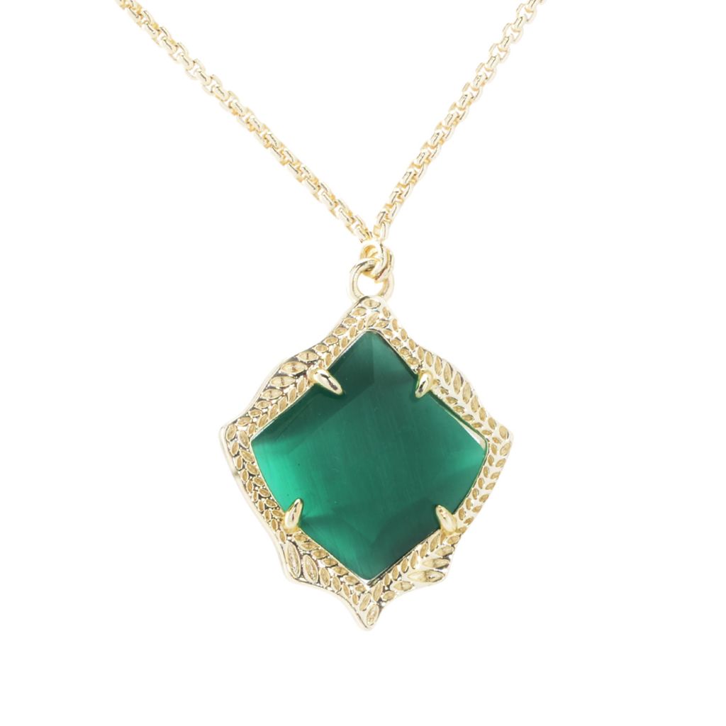 Kendra Scott Gold-tone "Kacey" Choice of Gemstone 28" Necklace by Steals