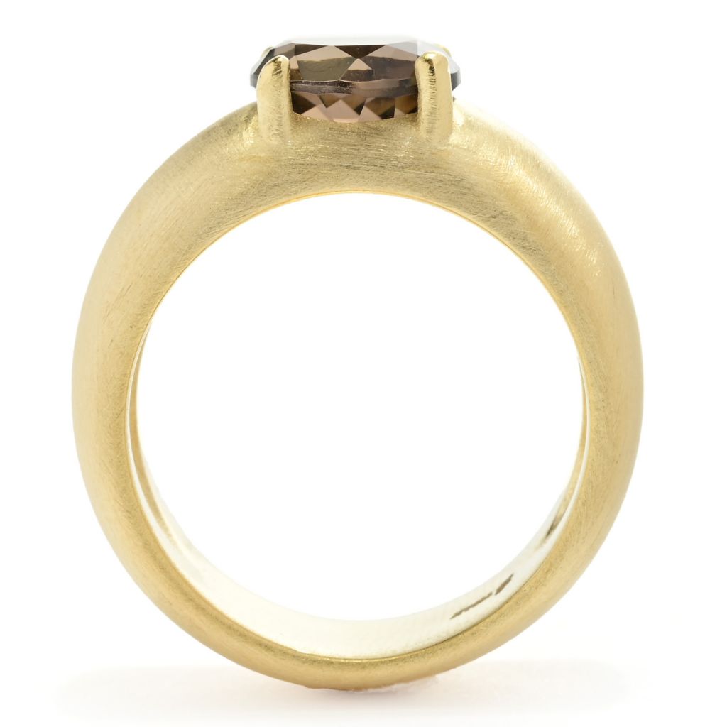 Toscana Italiana 18K Gold Plated Choice of 8mm Gem Setosa Band Ring by Steals
