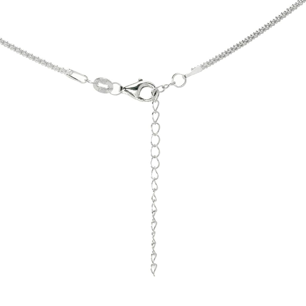 Southwest Elements Sterling Silver 25x18mm White Buffalo East-West Necklace by Steals