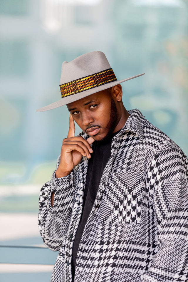 Grey Western Hat