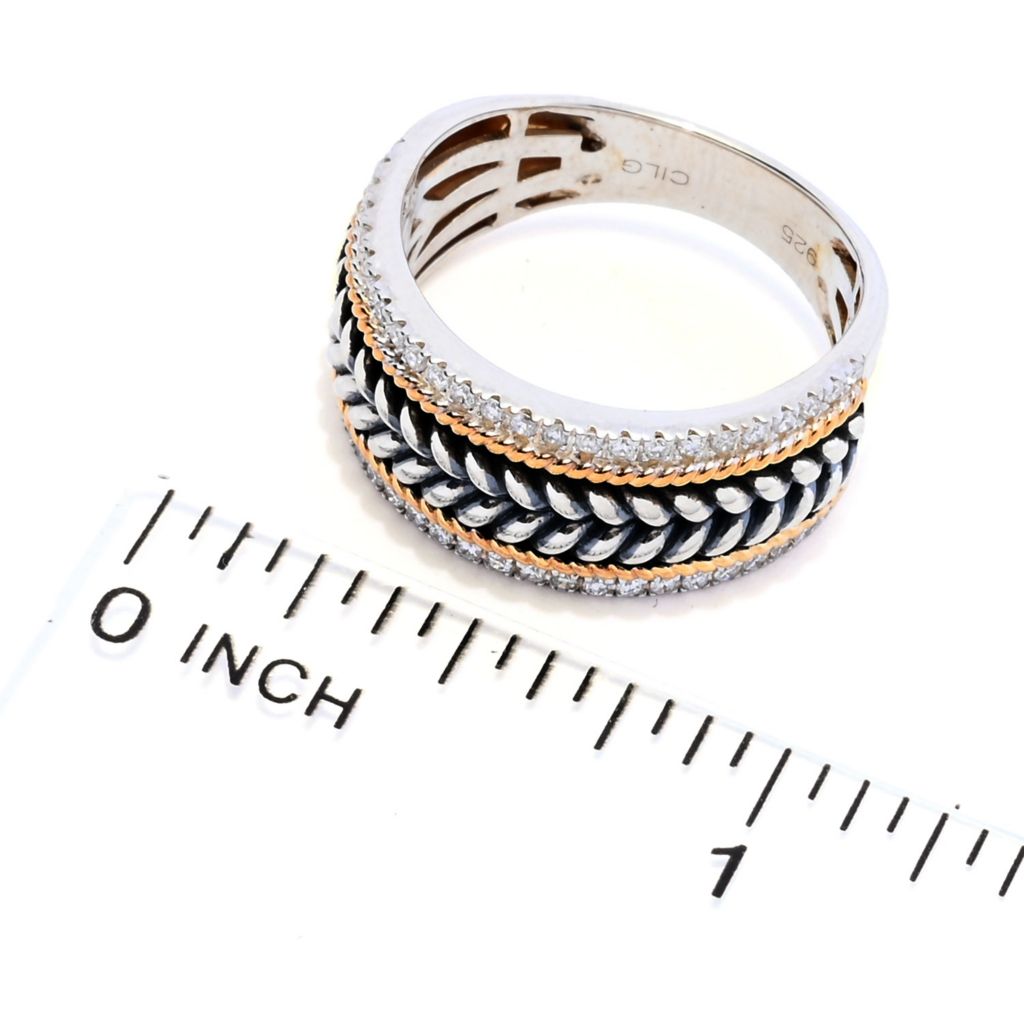 Melodia Diamonds 18K Vermeil 0.30ctw Lab Grown Diamond Band Ring by Steals