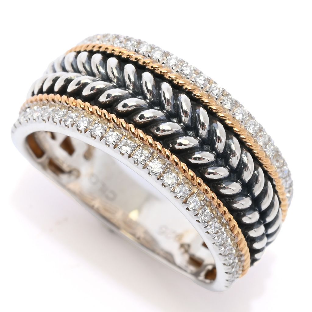 Melodia Diamonds 18K Vermeil 0.30ctw Lab Grown Diamond Band Ring by Steals