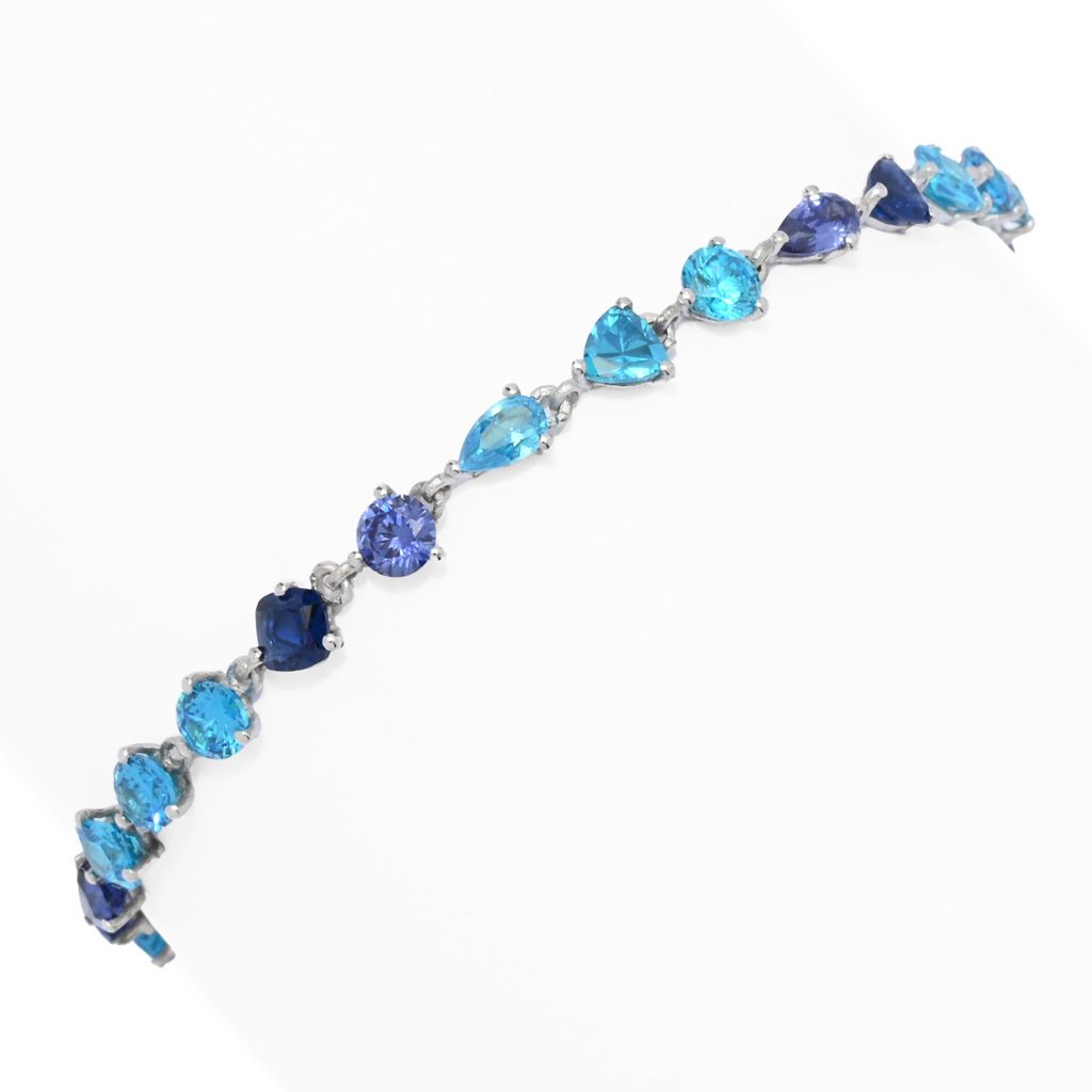 "Color Crush" Simulated Gemstone Tennis Bracelet by Steals