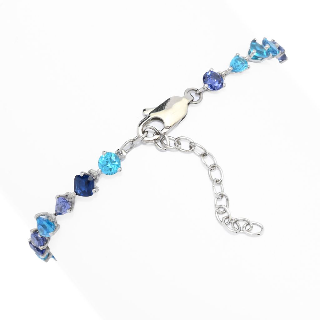 "Color Crush" Simulated Gemstone Tennis Bracelet by Steals