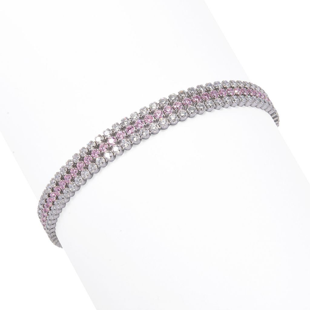 Brilliante Italia Sterling Silver 5.22 DEW Simulated Diamond Bolo Bracelet by Steals