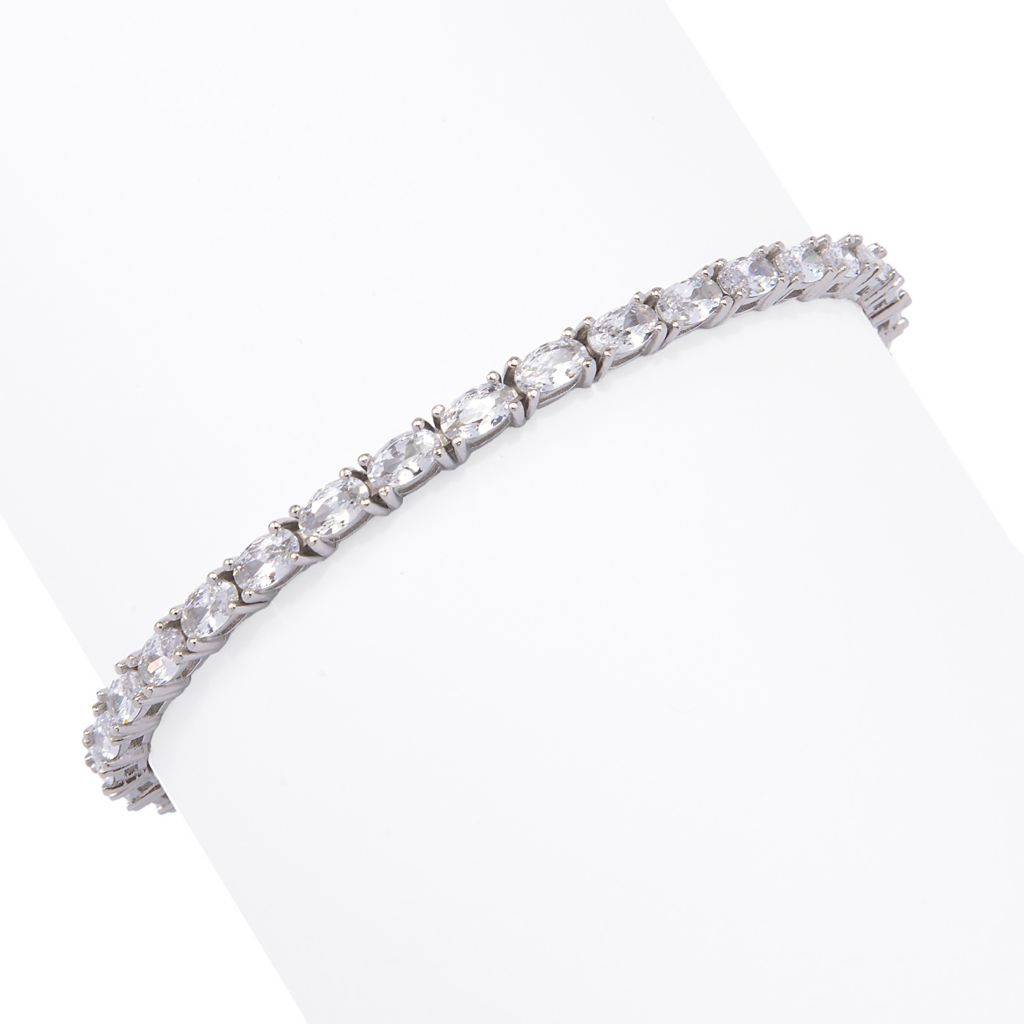 Brilliante Italia 6.00 DEW Oval Simulated Diamond Tennis Bracelet by Steals