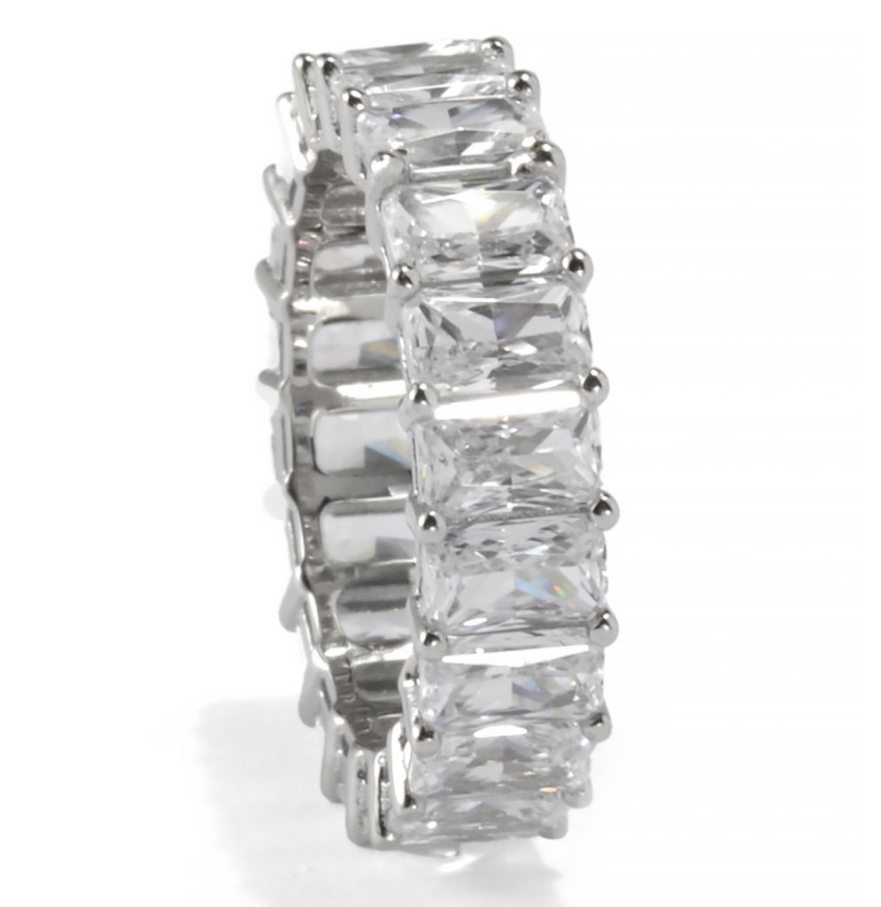 Brilliante Choice of Cut Simulated Diamond Eternity Band Ring by Steals