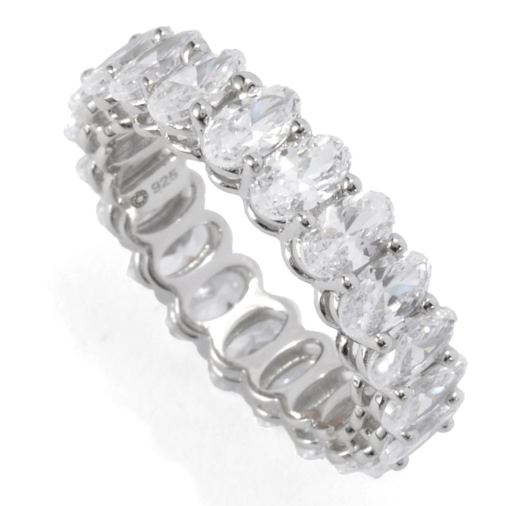 Brilliante Choice of Cut Simulated Diamond Eternity Band Ring by Steals